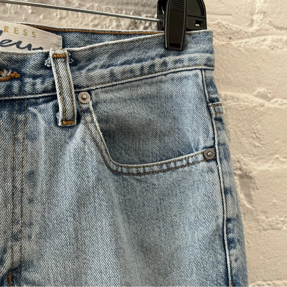 Vintage 90s High Waisted Bootcut Jeans Light Wash Denim Express Bleus 5/6 Long